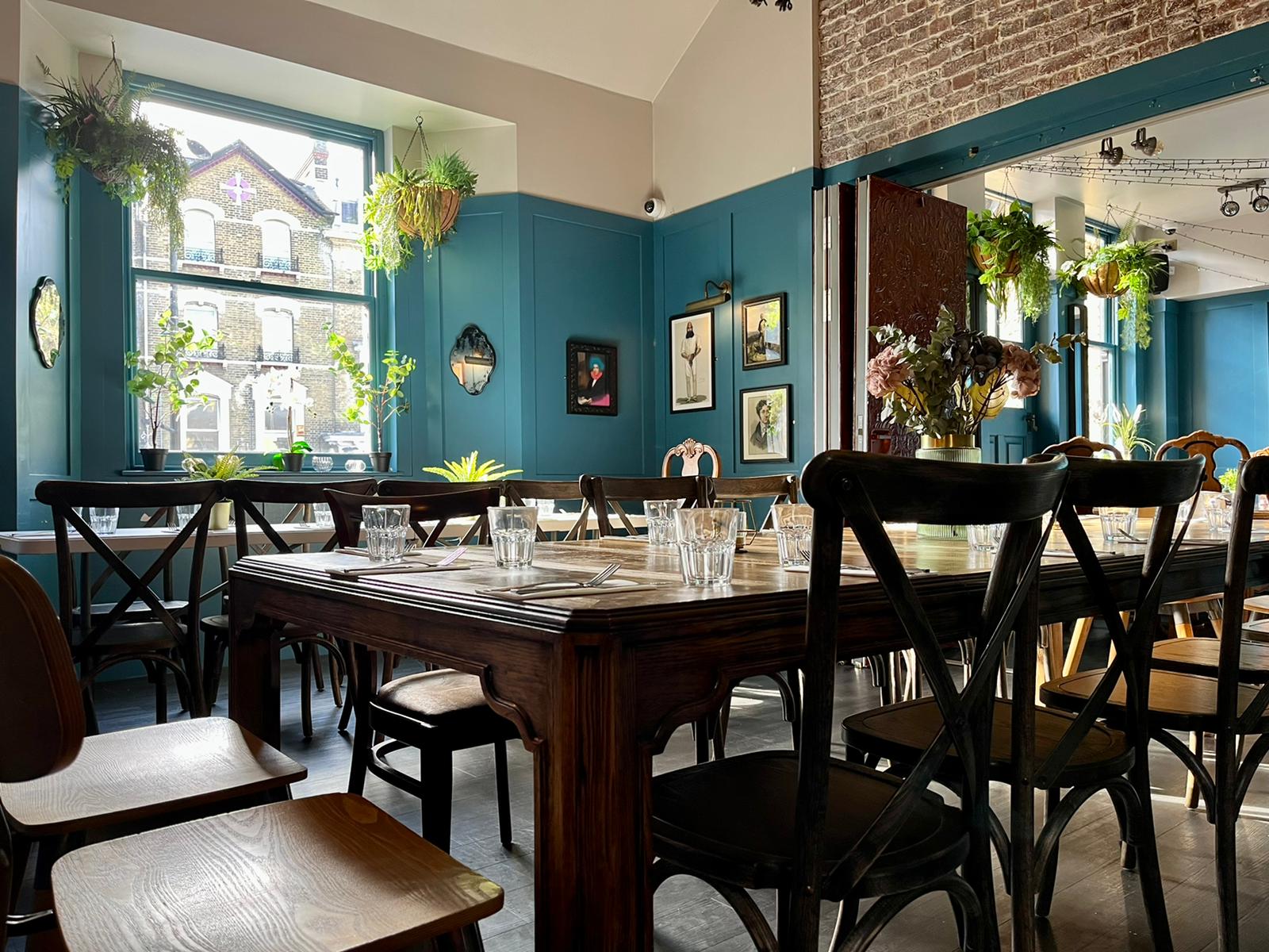 Live event setup inside The Greyhound's function room, available for private hire through Conveenie