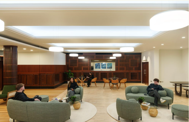 Function Room at Hornsey Town Hall with lounge seating