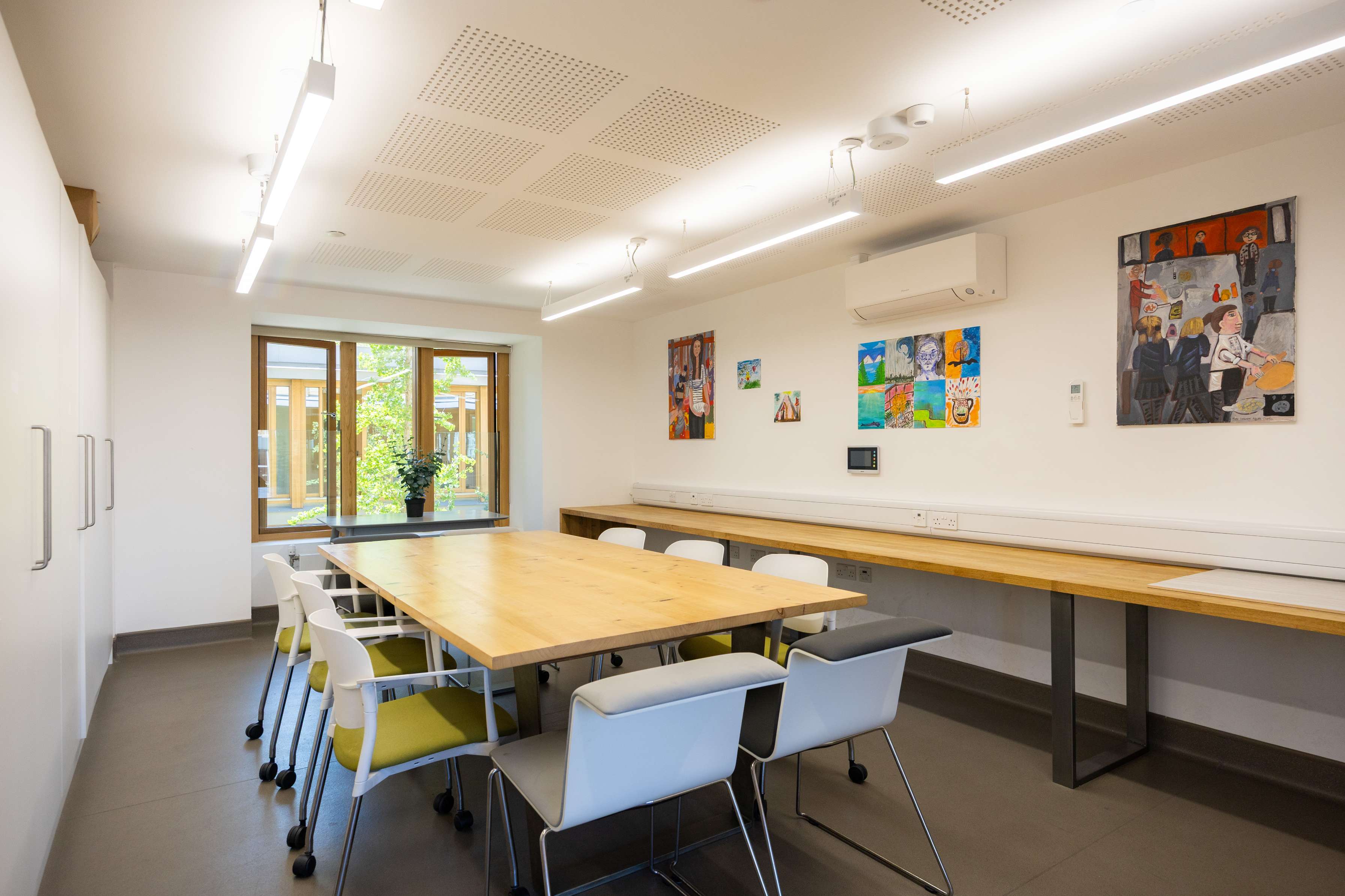 Bermondsey Hobby Room craft tables for Appleby Blue workshop activities