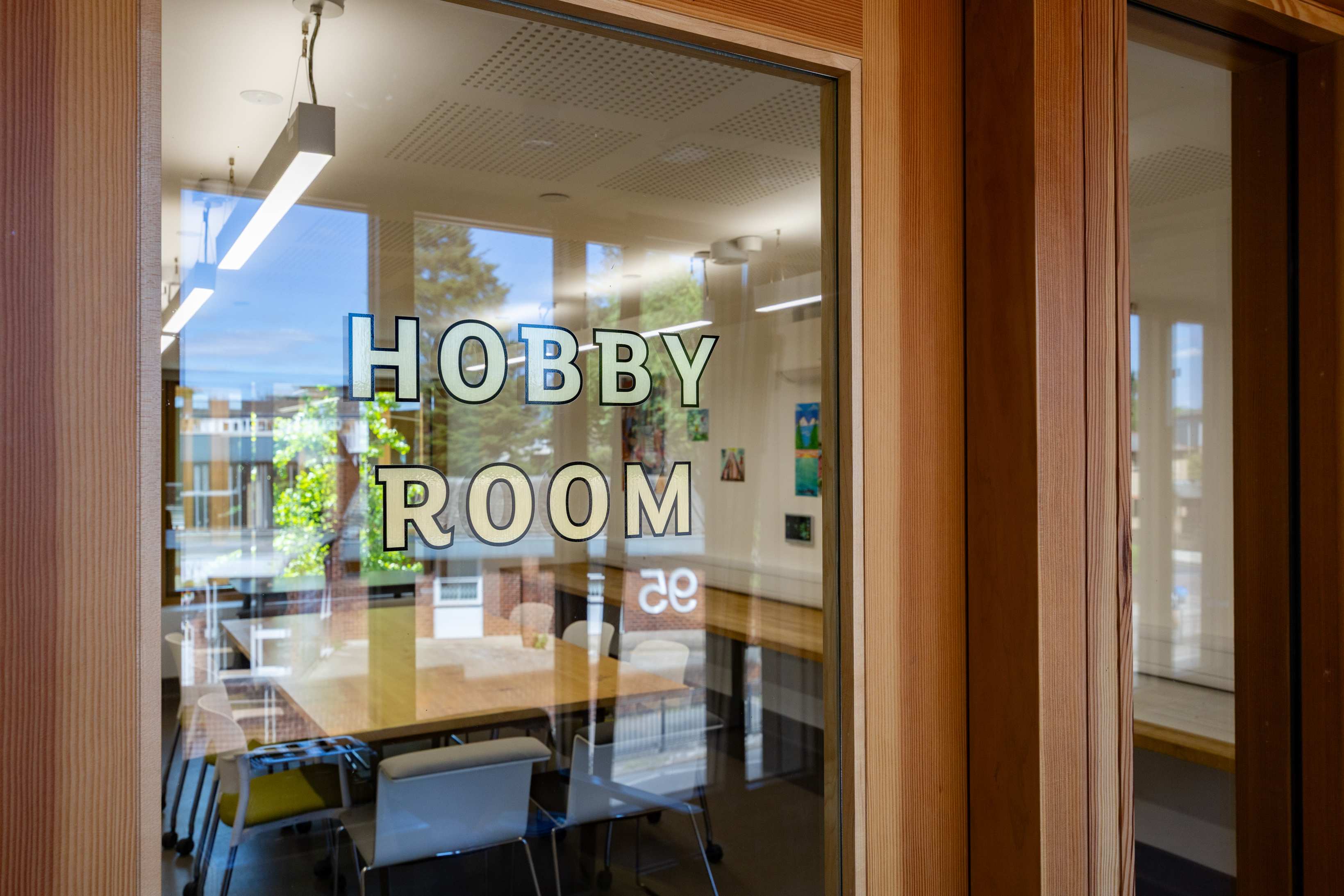 Hobby Room entrance at Appleby Blue for Bermondsey craft workshop hire