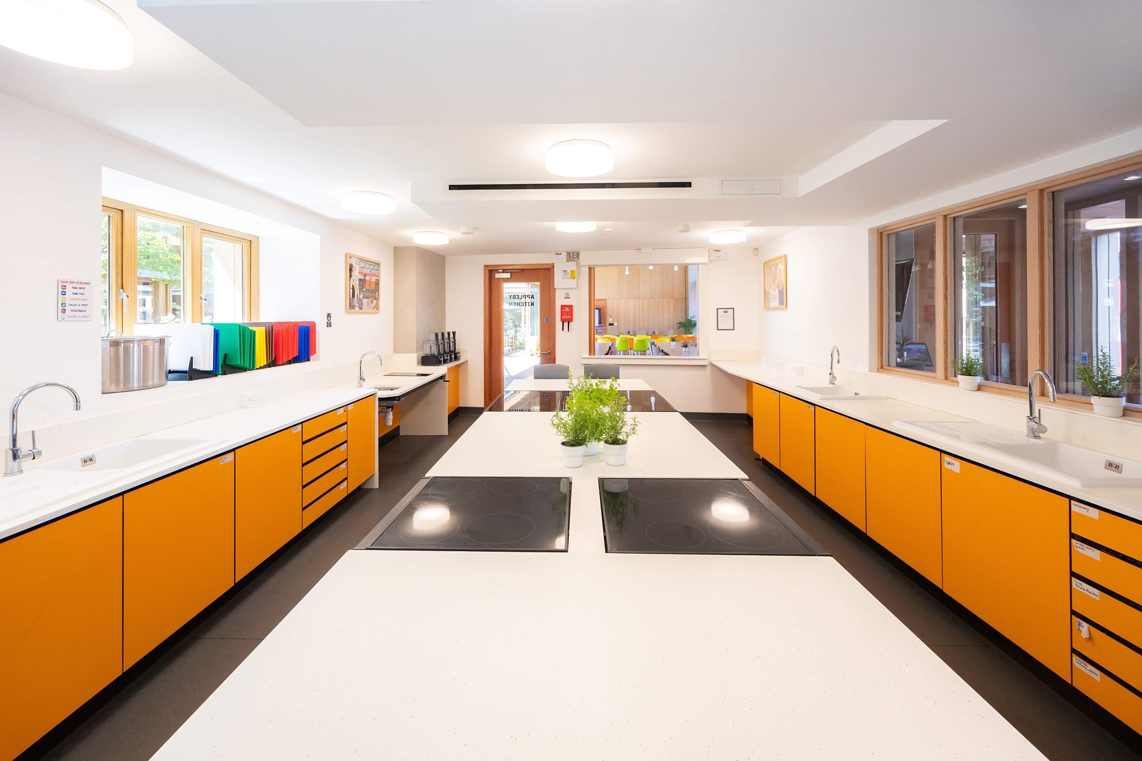 Appleby Blue cookery kitchen in Bermondsey for cooking class hire