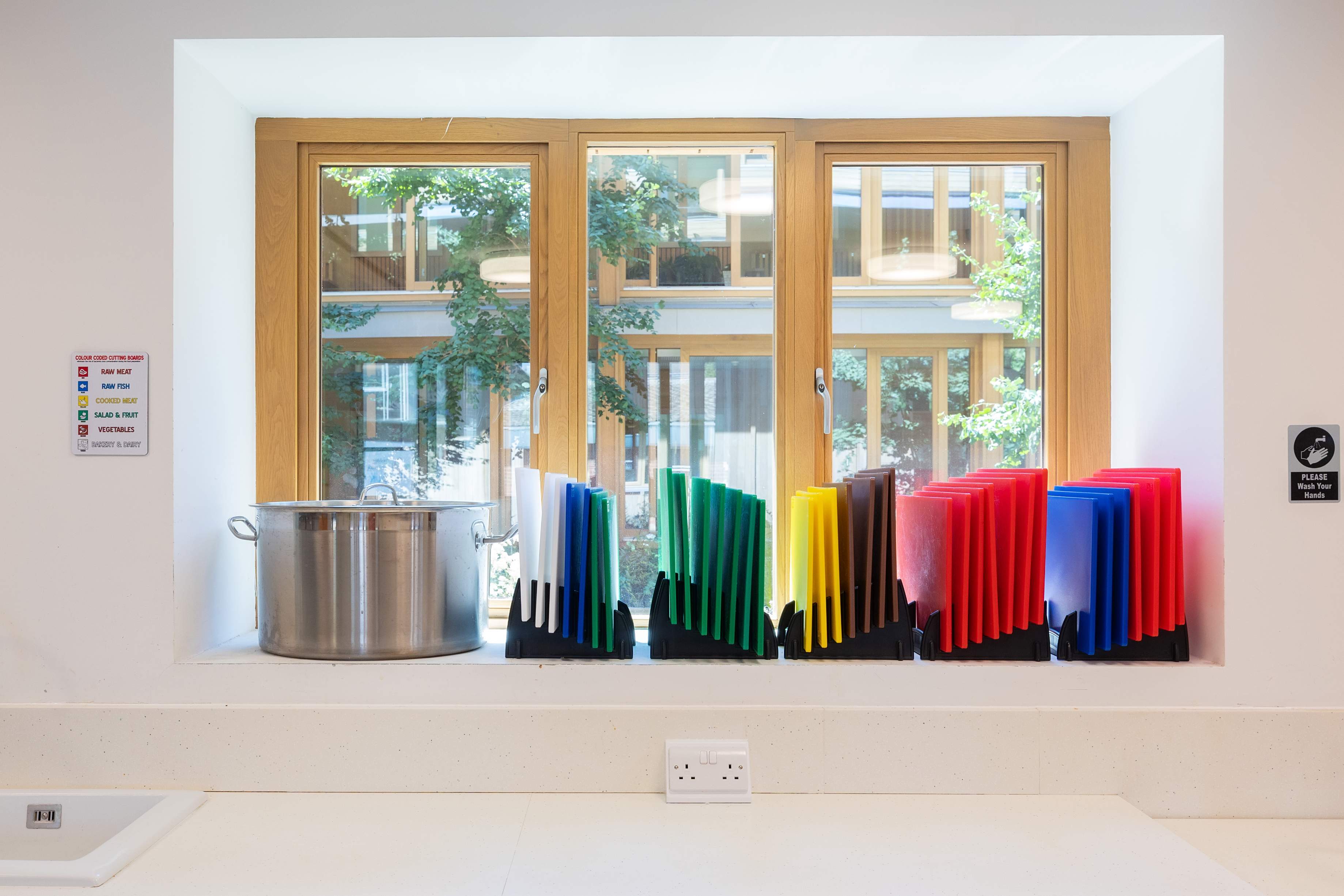 Appleby Blue cooking class hire kitchen in Bermondsey with worktops