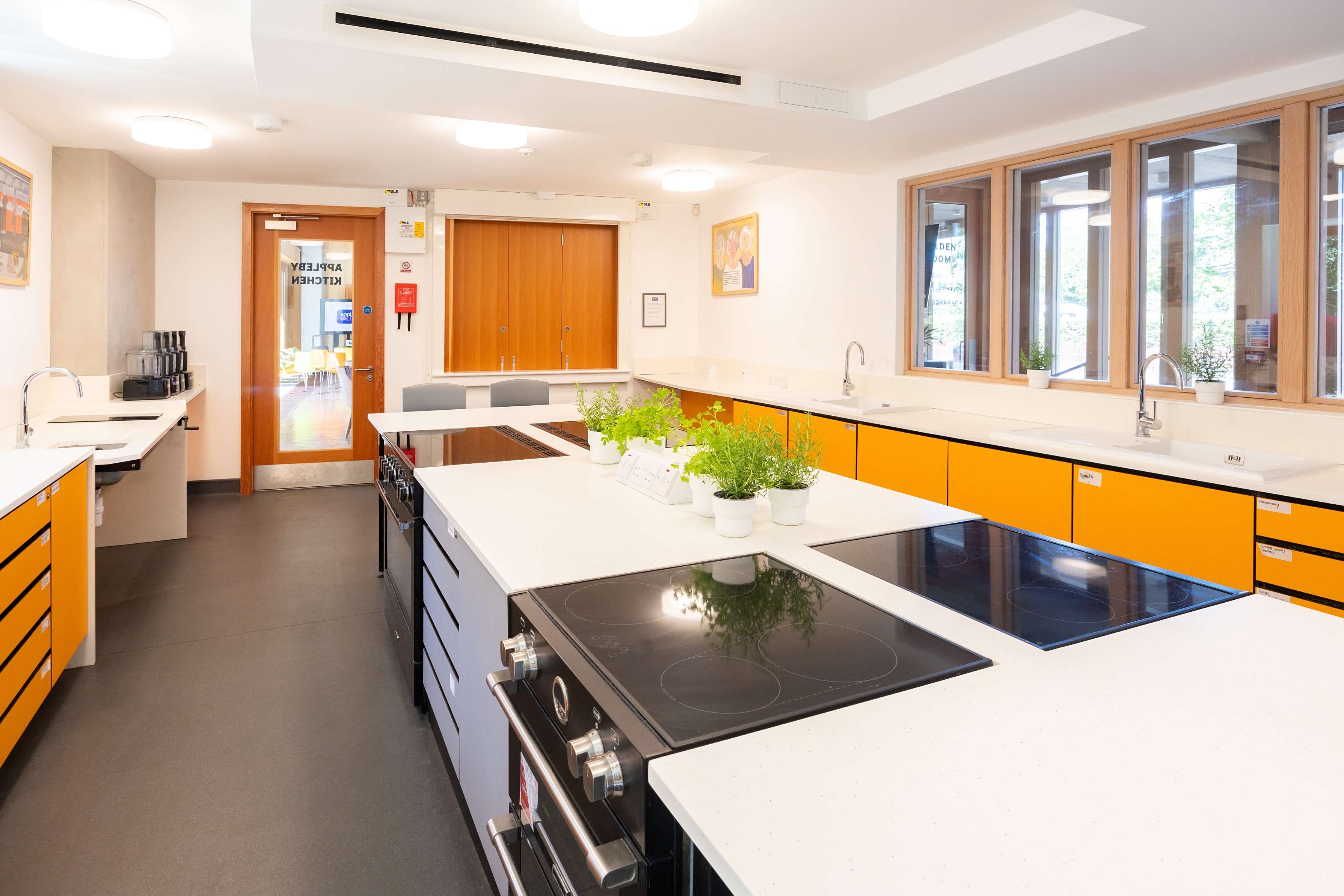 Appleby Blue Bermondsey cookery kitchen for workshops with demonstration area