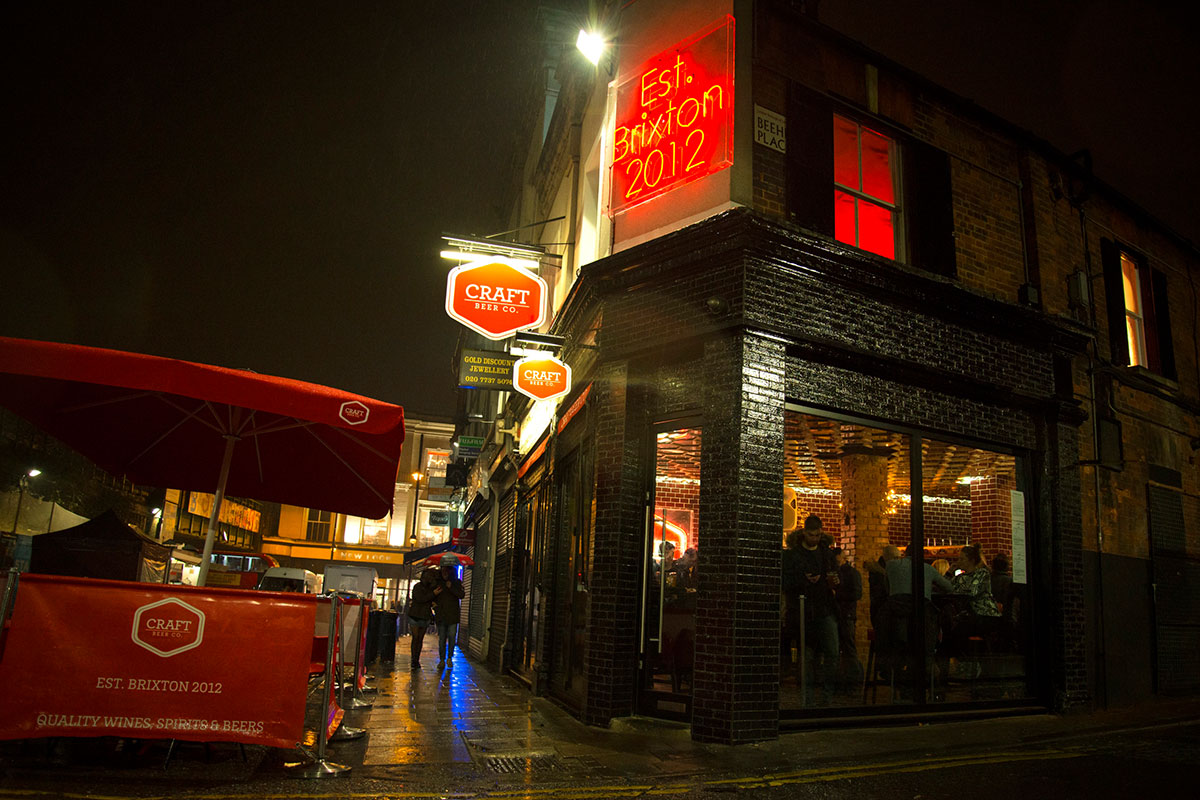 Upstairs event space with seating for 55 guests, ideal for socials, workshops, or creative launches in Brixton