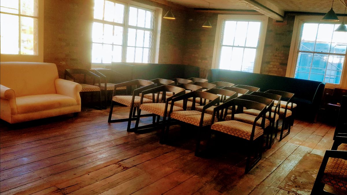 Front view of The Electric Elephant Cafe near Elephant and Castle, offering a unique private hire space upstairs