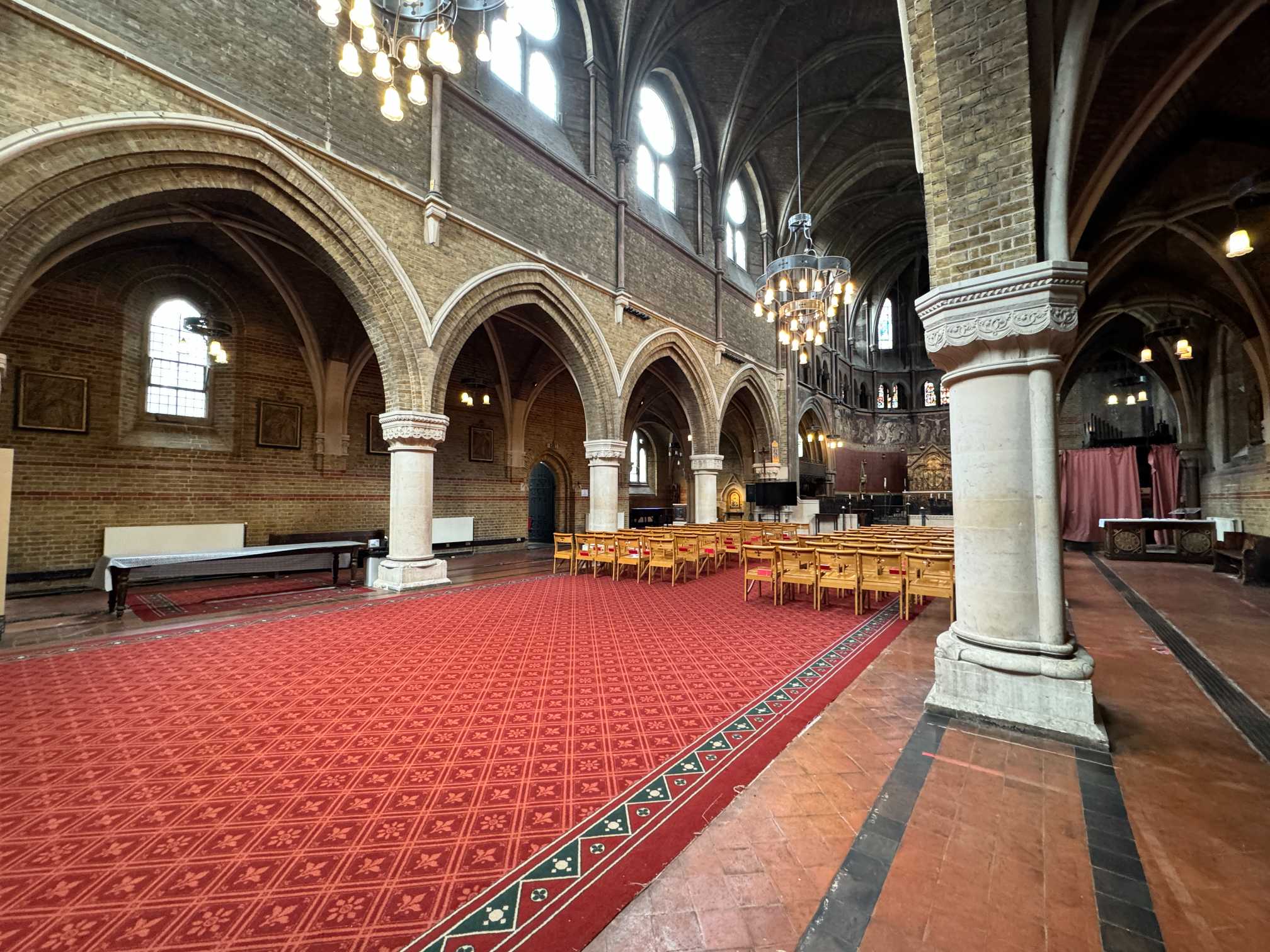 Alternate seating view at St Peters Church, perfect for orchestra rehearsals, concerts, and large community events