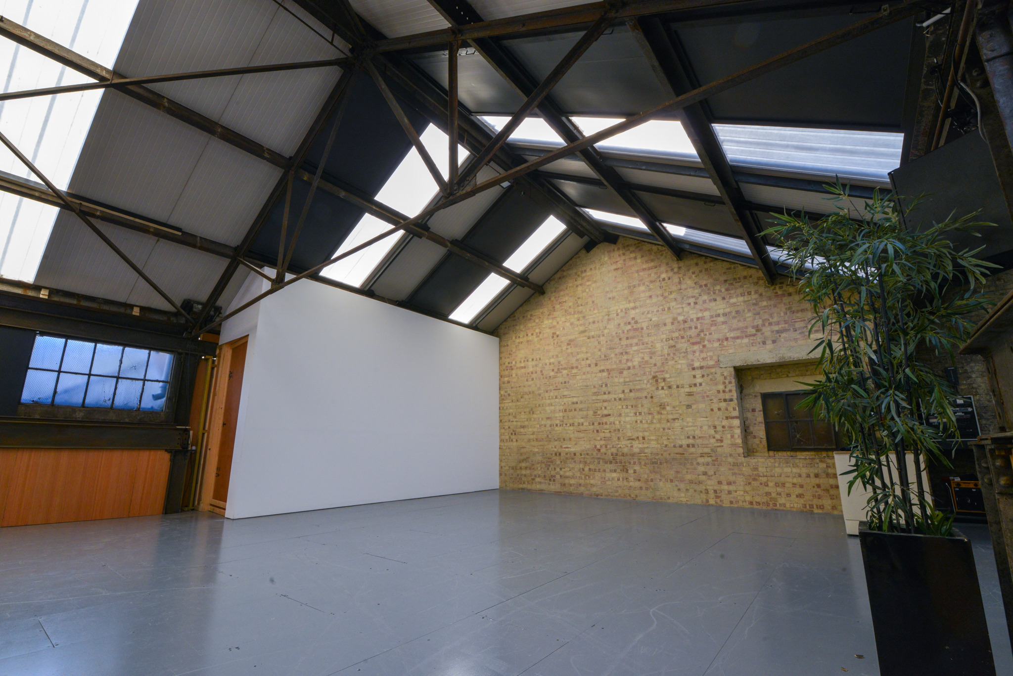 Spacious studio view at Rocketvan in Elephant and Castle, set inside a converted 20th-century steelworks
