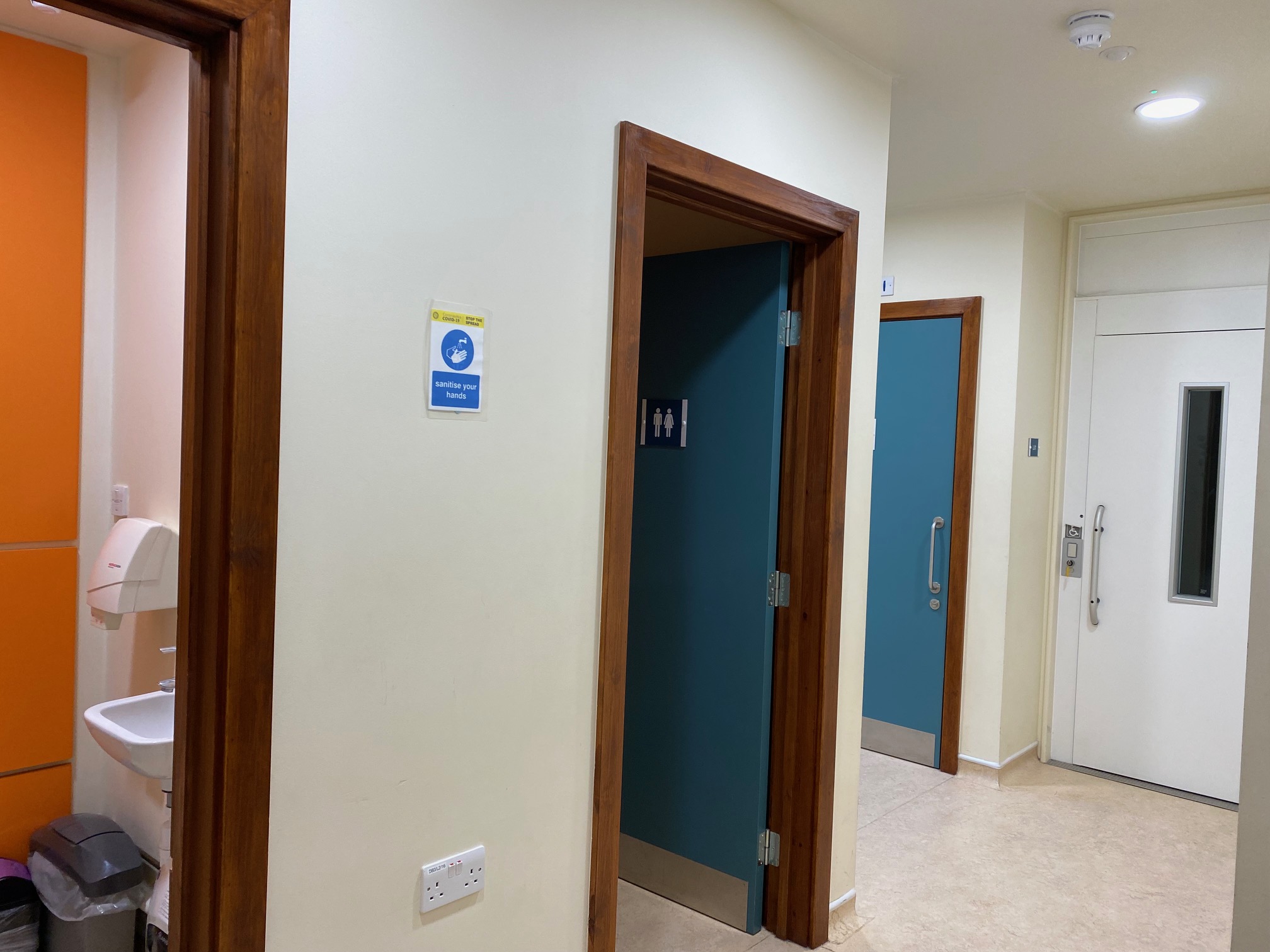Clean and accessible toilet facilities at St John’s Centre ensure comfort for all studio visitors and guests