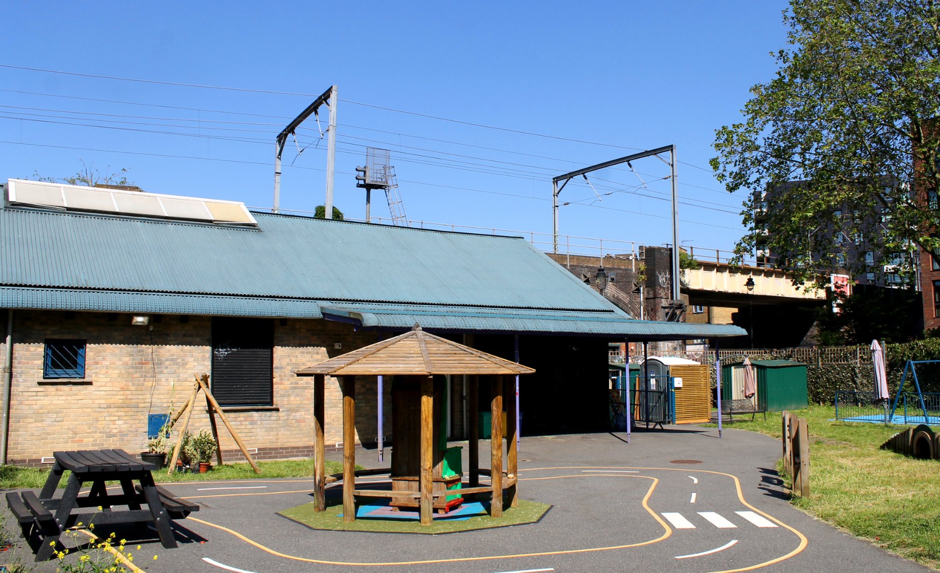 Fun and safe kids' play zone in Castlehaven’s garden space—great for birthdays and weekend activities.