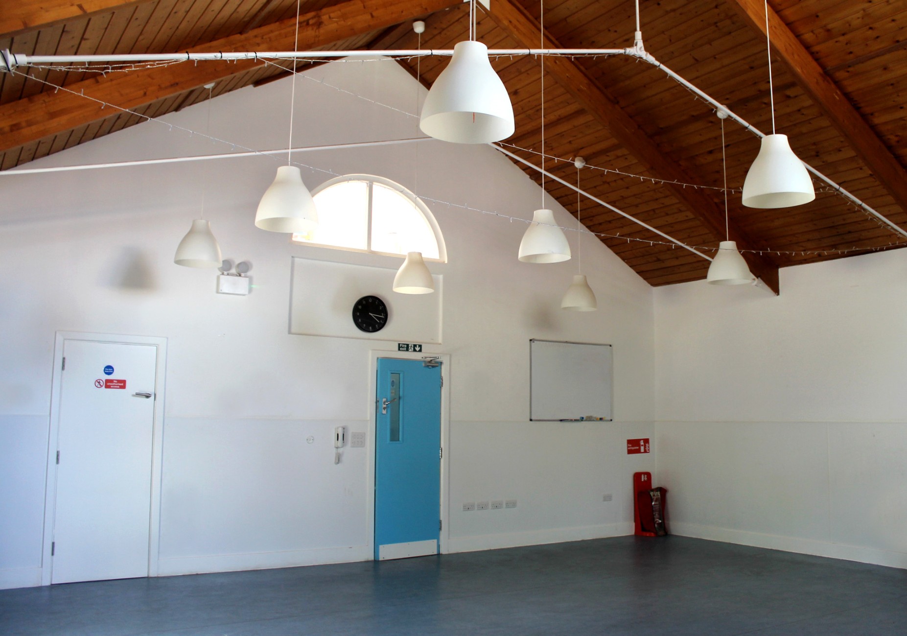 Interior view of Devas Garden Room in Camden, a bright and flexible venue ideal for up to 85 guests seated.