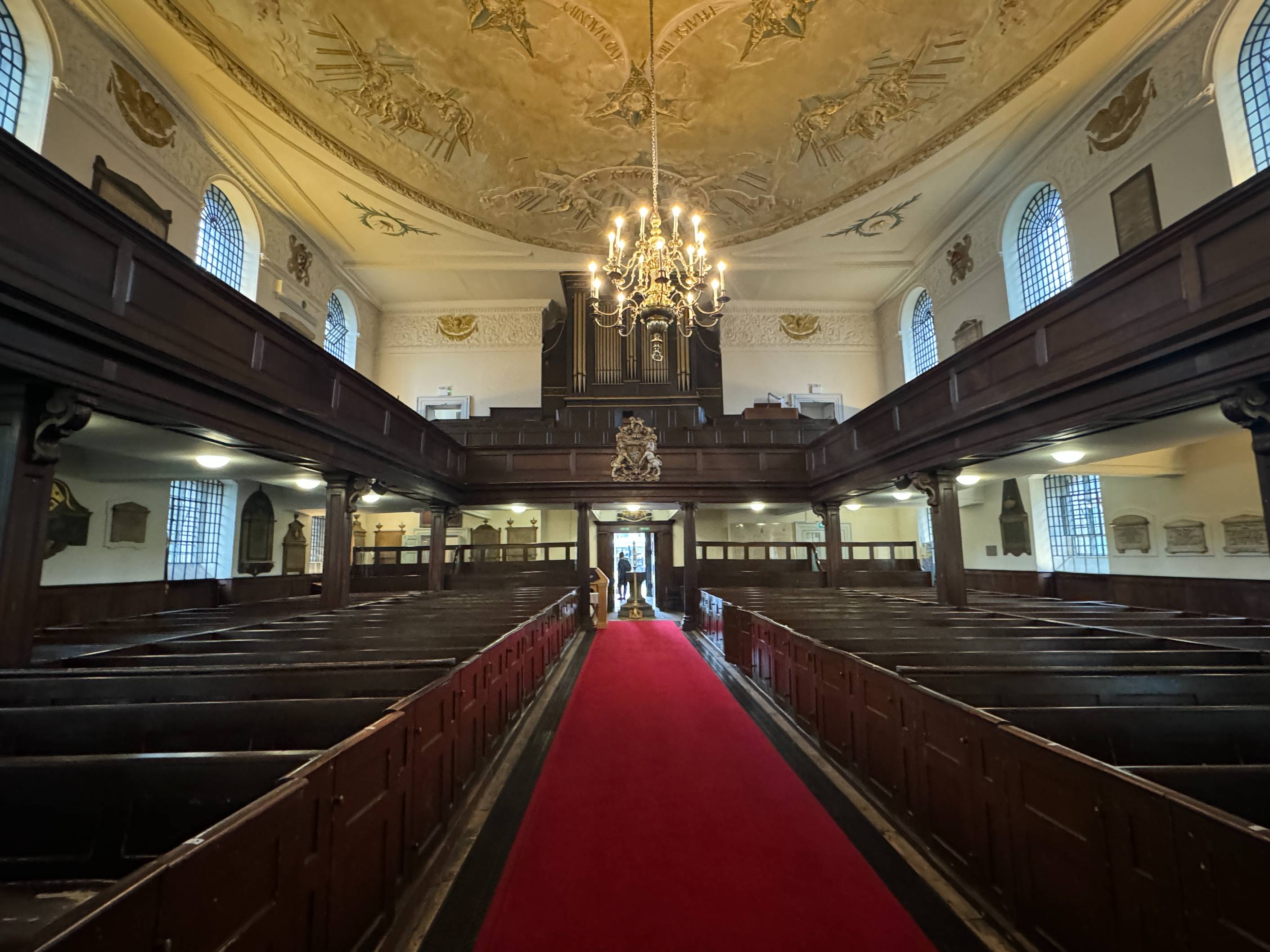 Ambience of the church’s main space, blending historic character with modern AV for unforgettable 306-capacity events